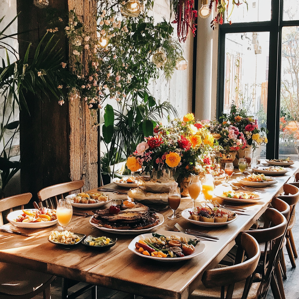 a beautiful, private venue and small-group atmosphere, with a lovely spread of food and bevarages.
